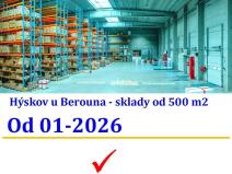 Pronájem skladu, Hýskov, Na Břasích, 500 m2