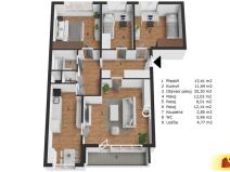 Prodej bytu 4+1, Brno - Líšeň, 84 m2