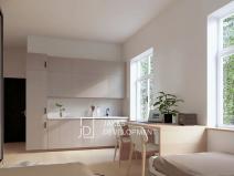Pronájem bytu 1+kk, Praha - Liboc, Jenečská, 27 m2