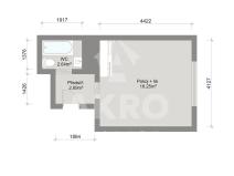 Prodej bytu 1+kk, Praha - Vysočany, Kolbenova, 29 m2