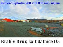 Pronájem komerčního pozemku, Králův Dvůr, Průmyslová, 600 m2