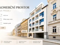 Prodej obchodního prostoru, České Budějovice, Štítného, 45 m2
