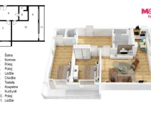 Prodej bytu 3+1, Slaný, Vítězná, 60 m2