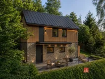 Prodej chaty, Týn nad Vltavou - Hněvkovice na levém břehu Vltavy, 80 m2