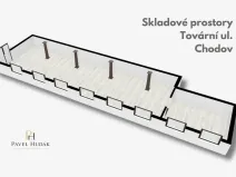 Pronájem skladu, Chodov, Tovární, 116 m2