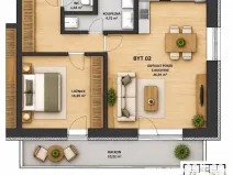 Prodej bytu 2+kk, Havlíčkův Brod, 50 m2