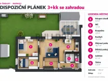 Prodej bytu 3+1, Nupaky, U Školky, 69 m2