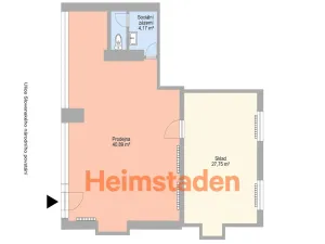 Pronájem obchodního prostoru, Havířov - Šumbark, Slovenského národního povstání, 73 m2