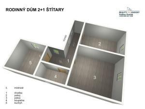Prodej rodinného domu, Štítary, 145 m2