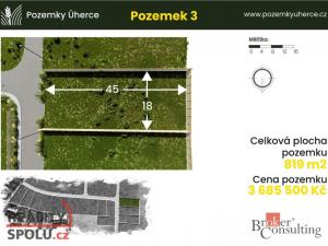 Prodej pozemku pro bydlení, Úherce, 819 m2