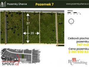 Prodej pozemku pro bydlení, Úherce, 747 m2