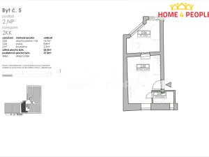 Prodej bytu 2+kk, Vimperk - Vimperk II, Jirchářská, 27 m2