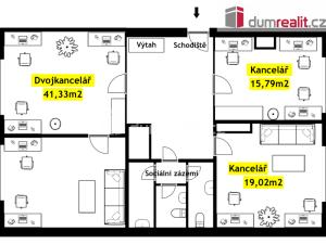 Pronájem kanceláře, Hodonín, Národní třída, 41 m2