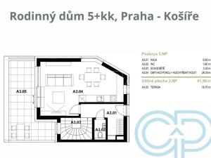 Prodej rodinného domu, Praha - Košíře, Hillebrantova, 137 m2