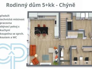 Prodej rodinného domu, Chýně, Turonská, 125 m2