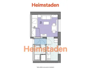 Pronájem bytu 1+kk, Havířov - Město, Národní třída, 24 m2