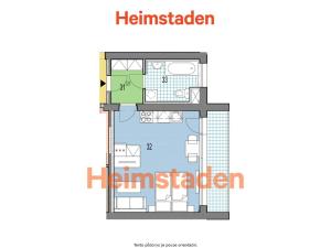 Pronájem bytu 1+kk, Frýdek-Místek - Frýdek, Nad Stadionem, 30 m2