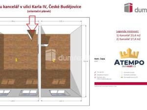 Pronájem kanceláře, České Budějovice - České Budějovice 1, Karla IV., 24 m2