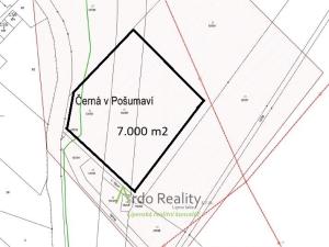 Prodej pozemku pro komerční výstavbu, Černá v Pošumaví, 7000 m2