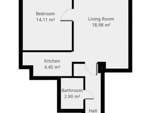 Pronájem bytu 2+kk, Praha - Krč, U nových domů II, 40 m2