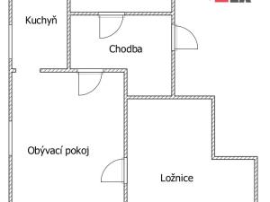 Pronájem bytu 2+1, Jablonné v Podještědí, náměstí Míru, 54 m2