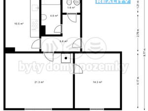 Prodej bytu 2+1, Milovice, Letecká, 56 m2