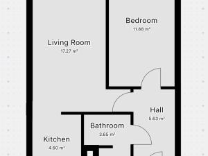 Pronájem bytu 2+kk, Praha - Vinoř, Uherská, 44 m2