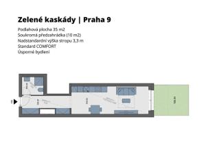 Prodej bytu 1+kk, Praha - Hostavice, Českobrodská, 35 m2