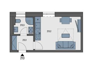 Prodej bytu 1+kk, Tuchoměřice, V Kněžívce, 22 m2