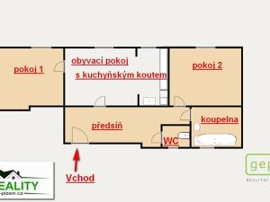 Prodej bytu 3+kk, Plzeň, Tělocvičná, 73 m2