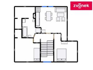 Pronájem bytu 3+kk, Sazovice, 61 m2