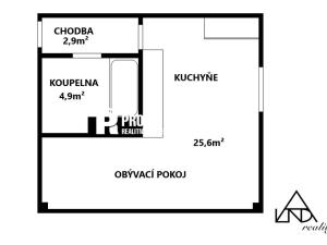 Prodej bytu 1+kk, Beroun, 34 m2