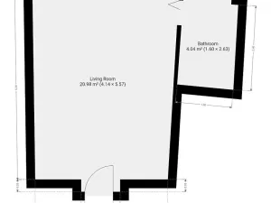 Pronájem bytu 1+kk, Praha - Michle, Michelská, 25 m2