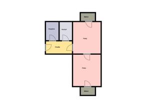 Pronájem bytu 2+1, Milovice, Mírová, 44 m2