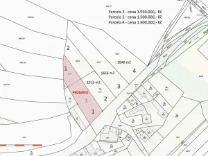 Prodej pozemku pro bydlení, Bílá Lhota - Řimice, 1655 m2