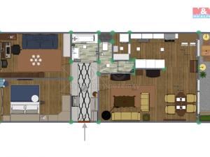 Prodej bytu 3+1, Poděbrady - Poděbrady III, Moučná, 69 m2
