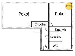 Prodej bytu 2+1, Horní Benešov, Nerudova, 55 m2