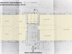 Pronájem kanceláře, České Budějovice - České Budějovice 4, Hlinská, 142 m2