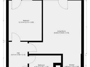 Pronájem bytu 2+kk, Praha - Kamýk, Zimova, 49 m2