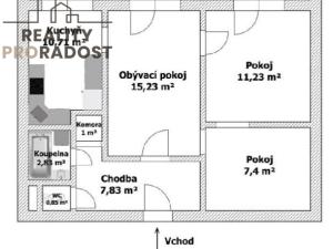 Prodej bytu 2+1, Milovice, Topolová, 69 m2