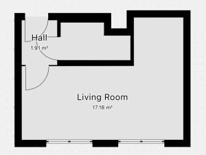 Pronájem bytu 1+kk, Praha - Vinohrady, Perucká, 23 m2
