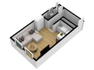 Pronájem bytu 1+kk, Praha - Smíchov, Holečkova, 26 m2