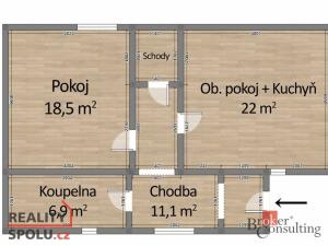 Prodej rodinného domu, Chválenice, 59 m2