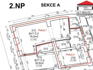 Prodej bytu 2+kk, Brno - Zábrdovice, Cejl, 76 m2