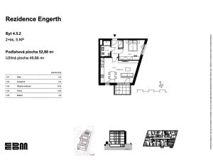 Prodej bytu 2+kk, Kladno, U Engerthu, 53 m2