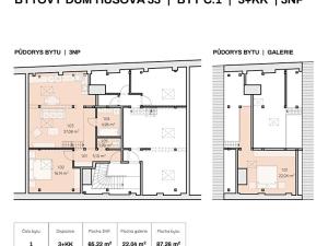 Prodej bytu 2+kk, Jihlava, Husova, 82 m2