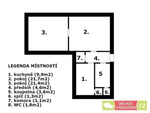 Prodej bytu 2+1, Harrachov, 66 m2