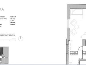 Prodej bytu 1+kk, Vimperk - Vimperk II, Jirchářská, 30 m2