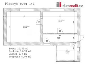 Pronájem bytu 1+1, Karlovy Vary - Doubí, Lesní, 47 m2