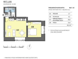 Prodej bytu 2+kk, Uherský Ostroh - Ostrožské Předměstí, Hradišťská, 45 m2